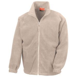 Result Mens Polartherm Fleece Jacket / Natural
